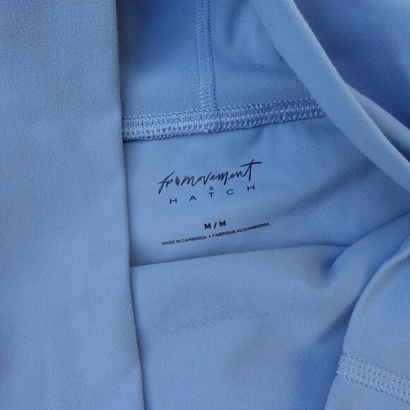 Free People Movement x Hatch Never Better Maternity Shorts Blue NWOT Size M - Picture 4 of 6